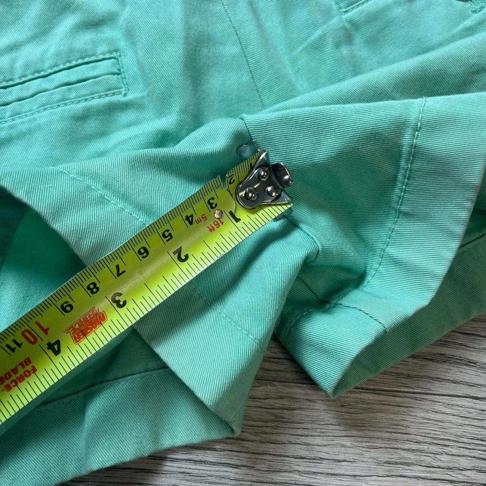J.Crew Chino Shorts Womens 4 Mint Green Broken-In Cotton‎ Casual Preppy Summer